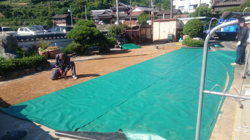 個人様宅砂入り人工芝工事