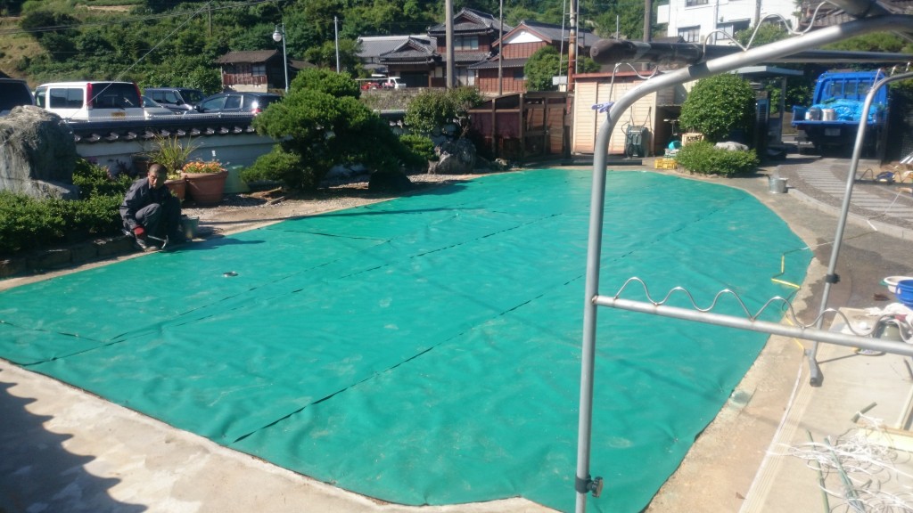 個人様宅砂入り人工芝工事