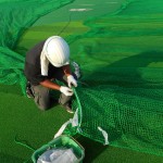 大分ジャンボゴルフセンター様、防球ネット張替工事