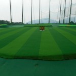 大分ジャンボゴルフセンター様、場内人工芝張替工事