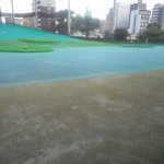 アメリカンゴルフプラザ美野島店様　場内人工芝張替工事