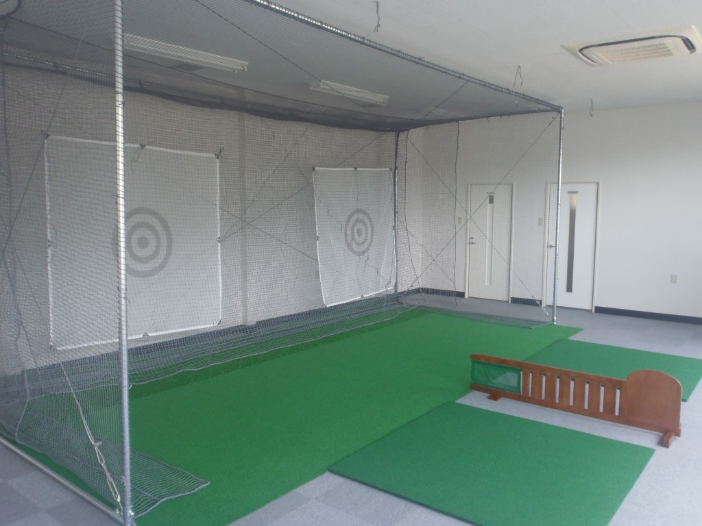インドアゴルフネット工事