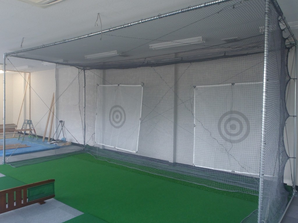 インドアゴルフネット工事