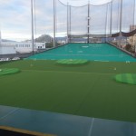アメリカンゴルフプラザ美野島店様　場内人工芝張替工事