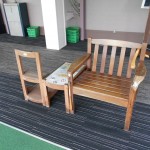 打席椅子、テーブル入替