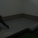 インドアネット、人工芝工事