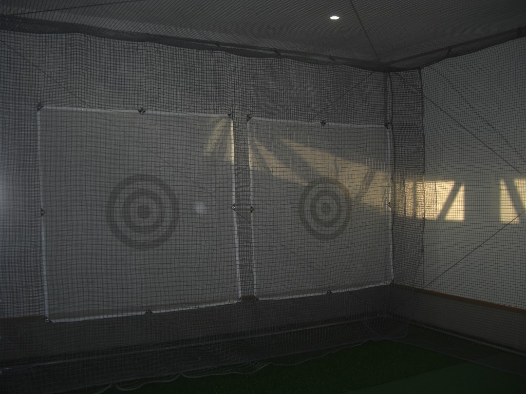 インドアネット、人工芝工事