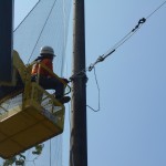 固定張りネット張替工事