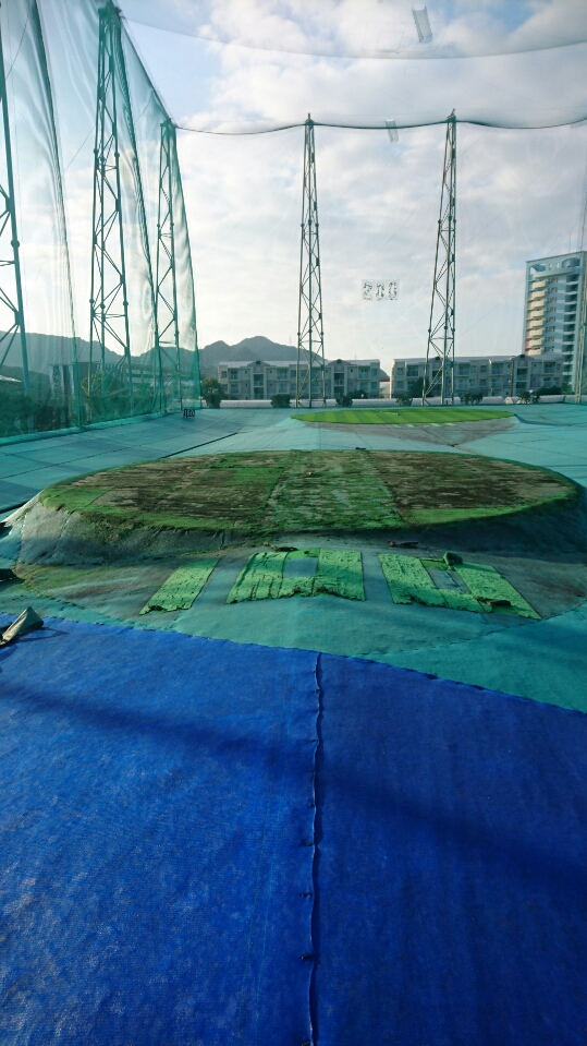 目標グリーン張替工事