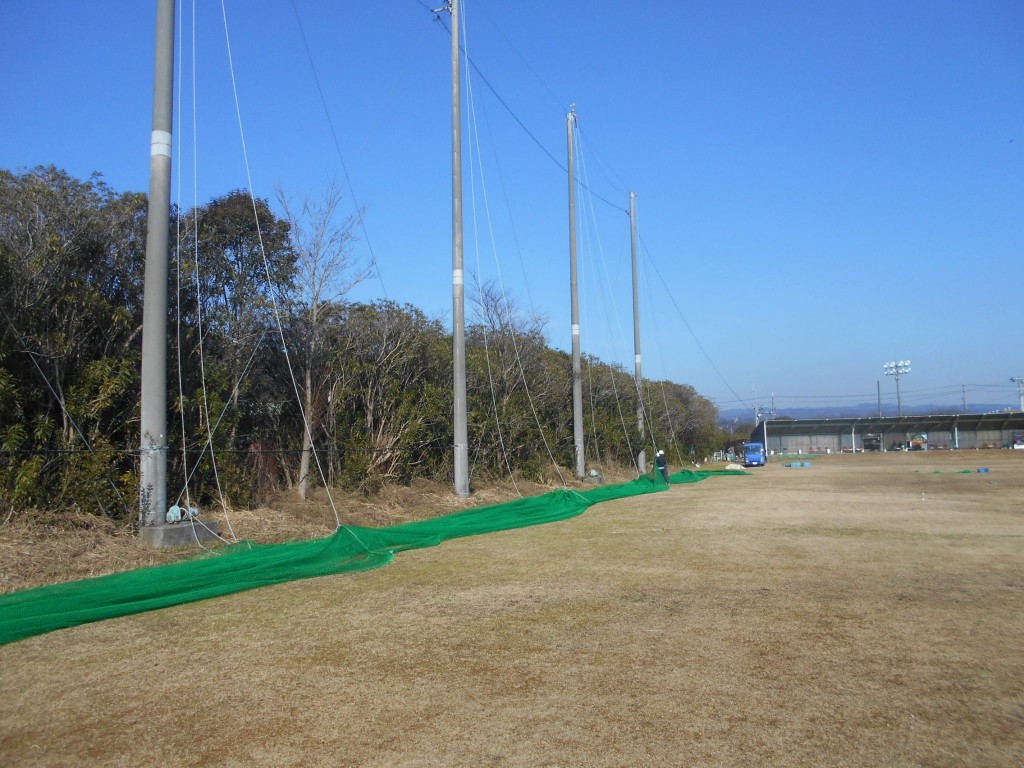 防球ネット張替工事