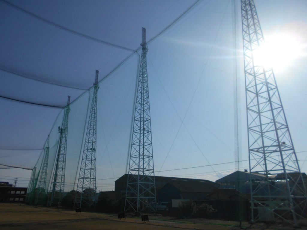 鶴海モダンゴルフセンター様防球ネット工事