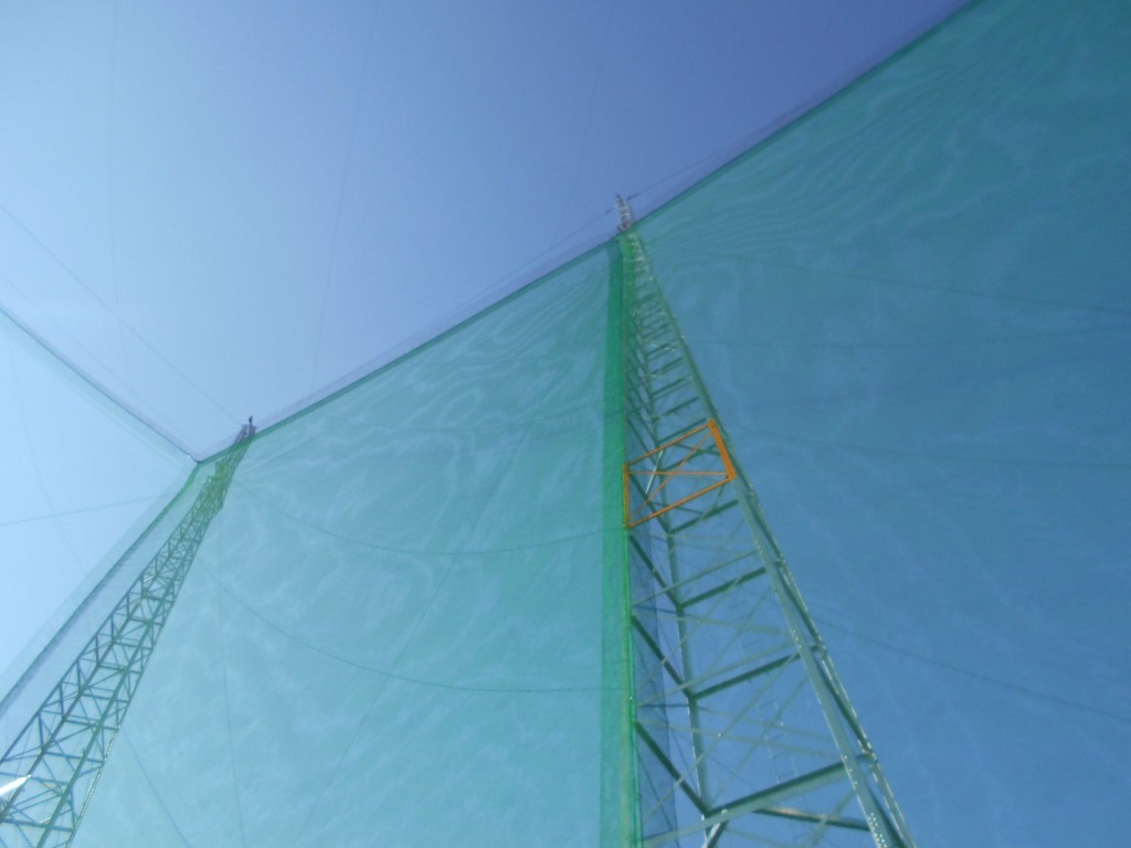 鶴海モダンゴルフセンター様防球ネット工事