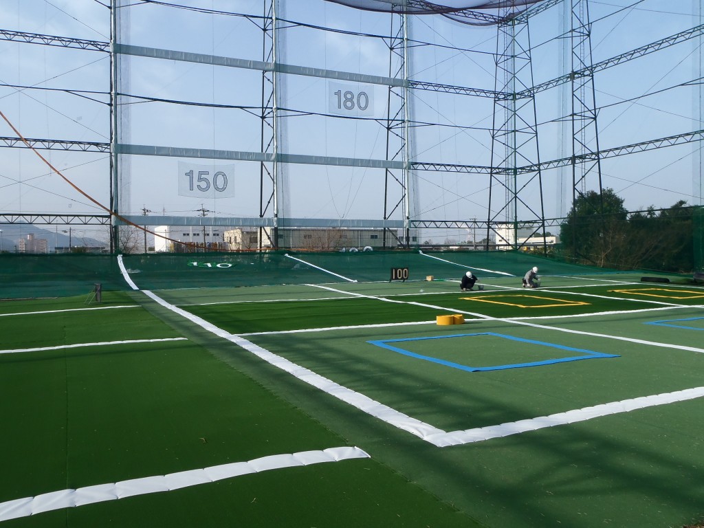 ゴルフ練習場リニューアル工事