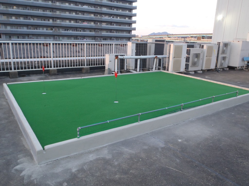防球ネット及びパター練習場設置工事