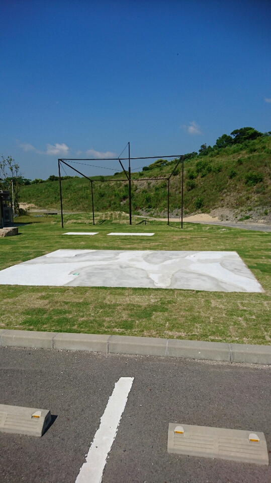 防球ネット、パター練習場設置工事