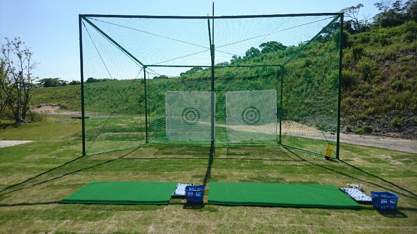 防球ネット、パター練習場設置工事