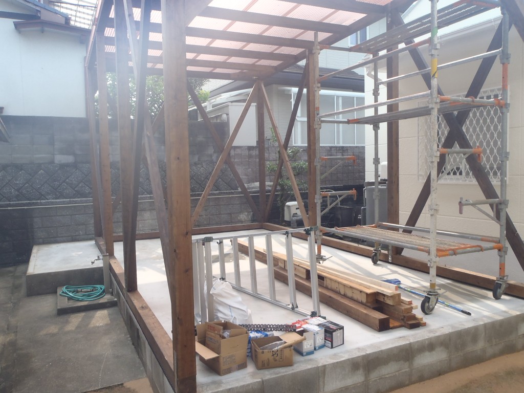 インドアゴルフネット設置工事