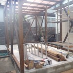 インドアゴルフネット設置工事