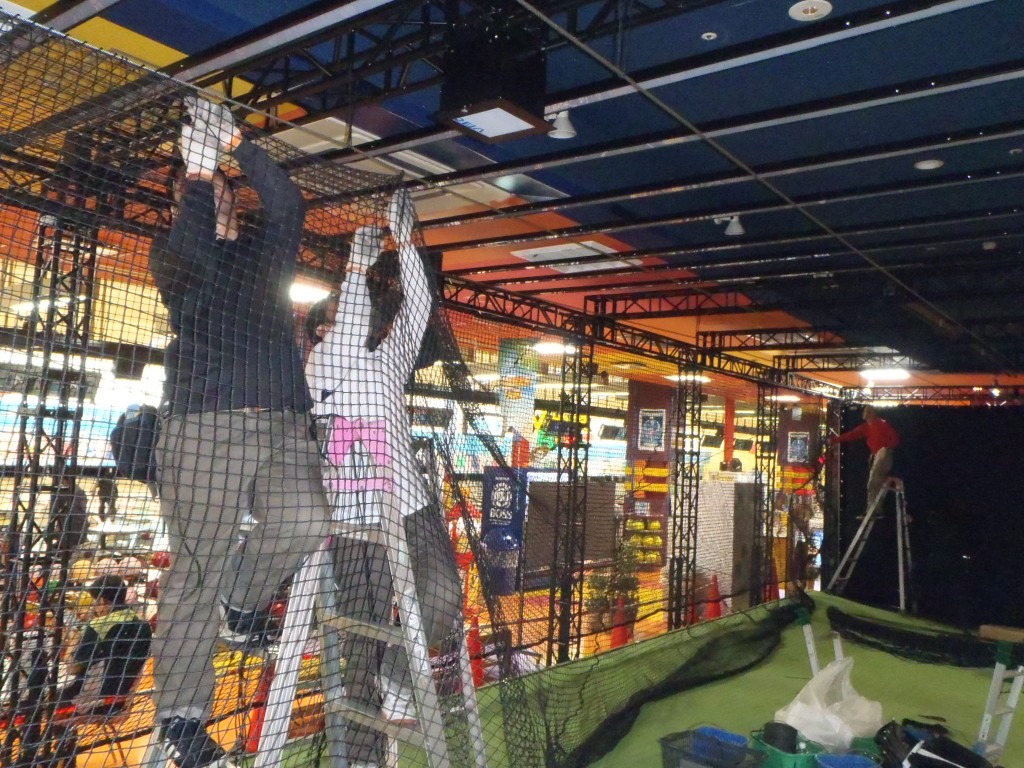 バッティングゲージネット設置工事