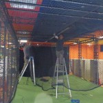 バッティングゲージネット設置工事