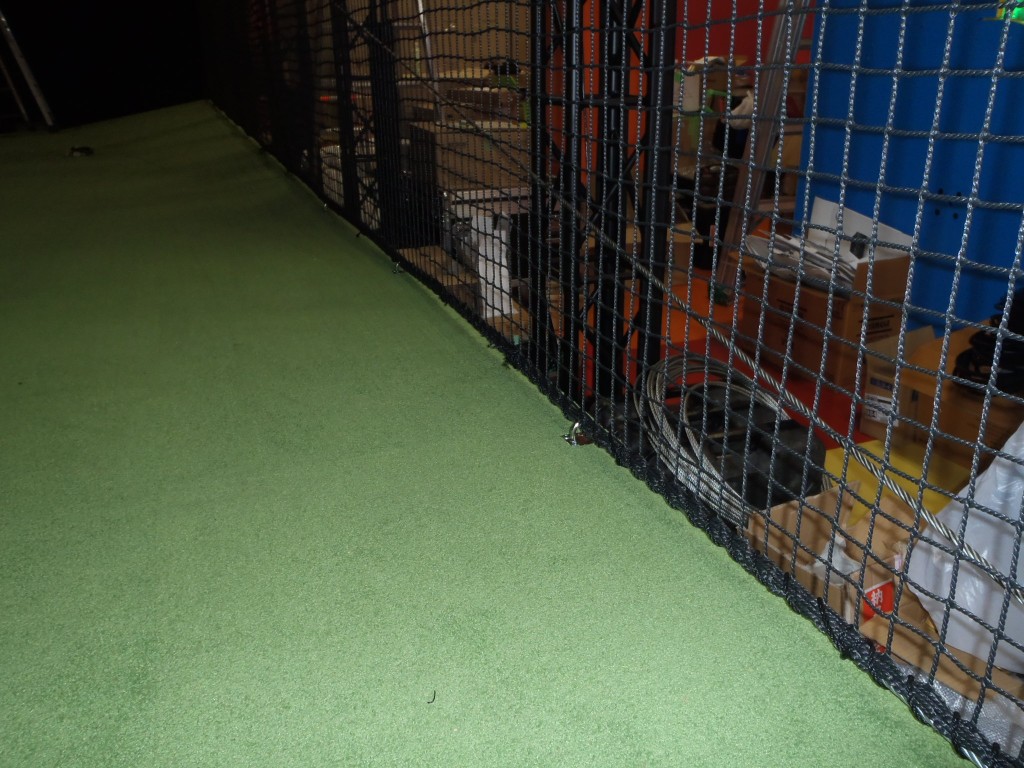 バッティングゲージネット設置工事