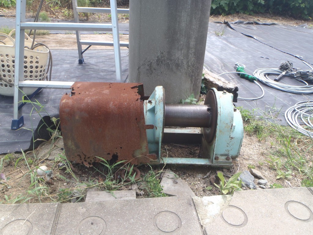 ワイヤー交換工事