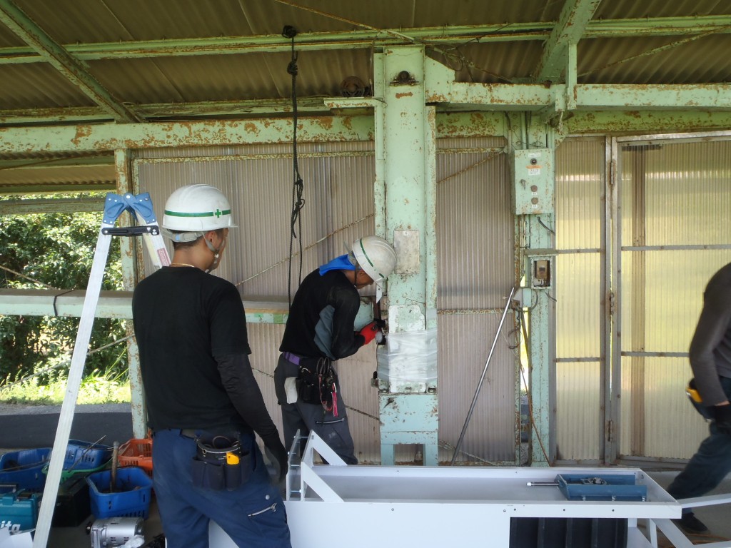 縦コンベア交換工事