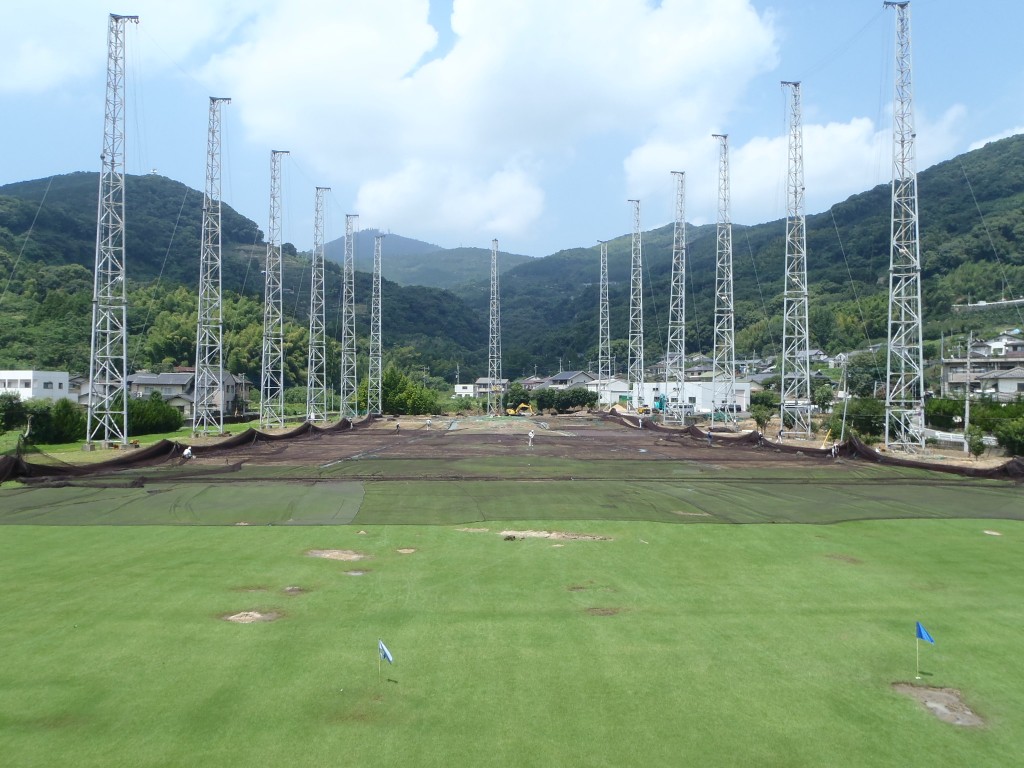 人工芝張替工事