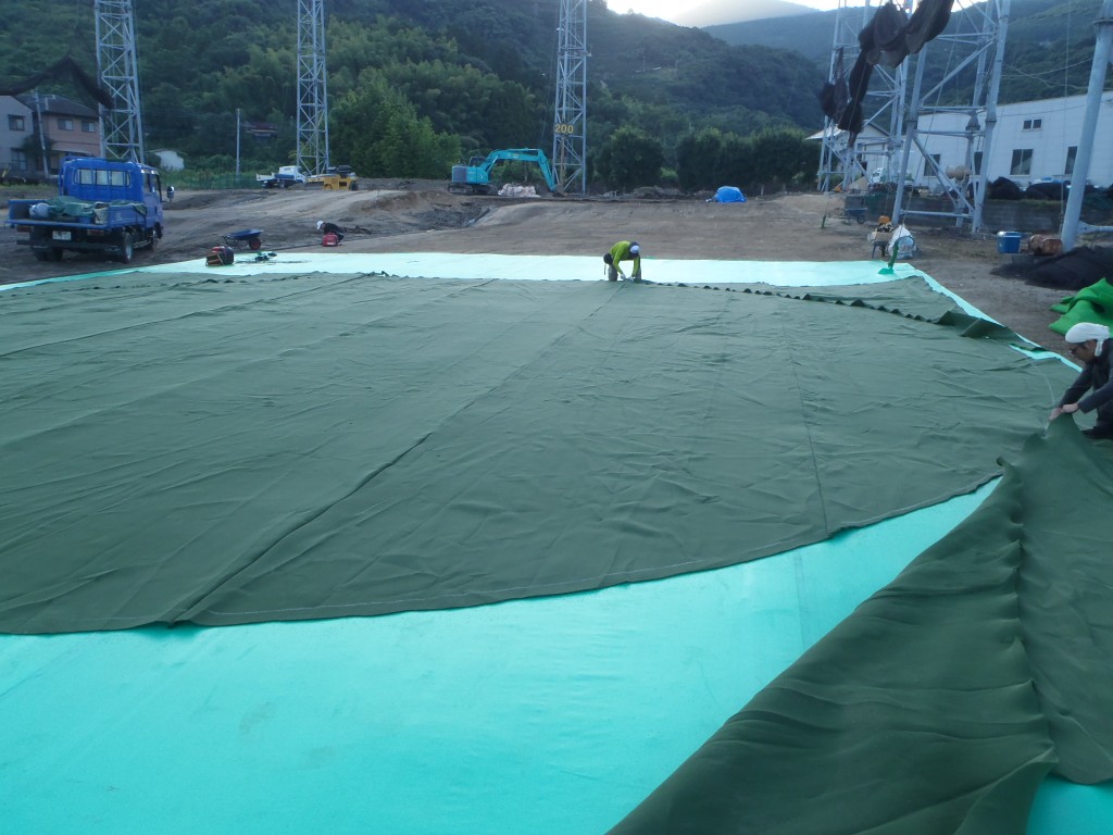 人工芝張替工事