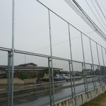 防球ネット増設工事
