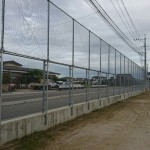 防球ネット増設工事