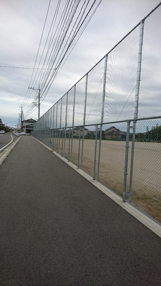 防球ネット増設工事