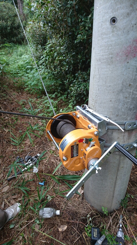 ウインチ交換工事