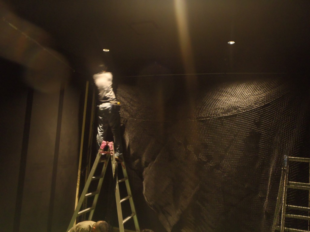 インドアゴルフネット工事