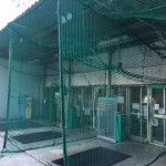 バッティングセンター打席仕切りネット張替工事