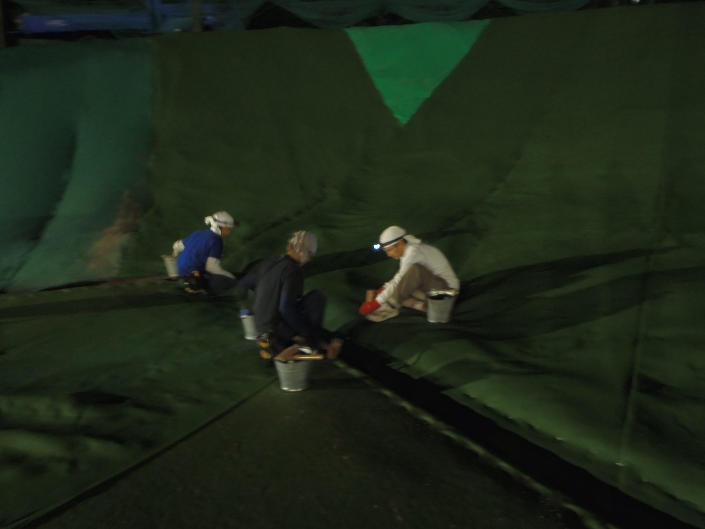 法面人工芝施工工事