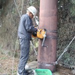 手動ウィンチ交換工事