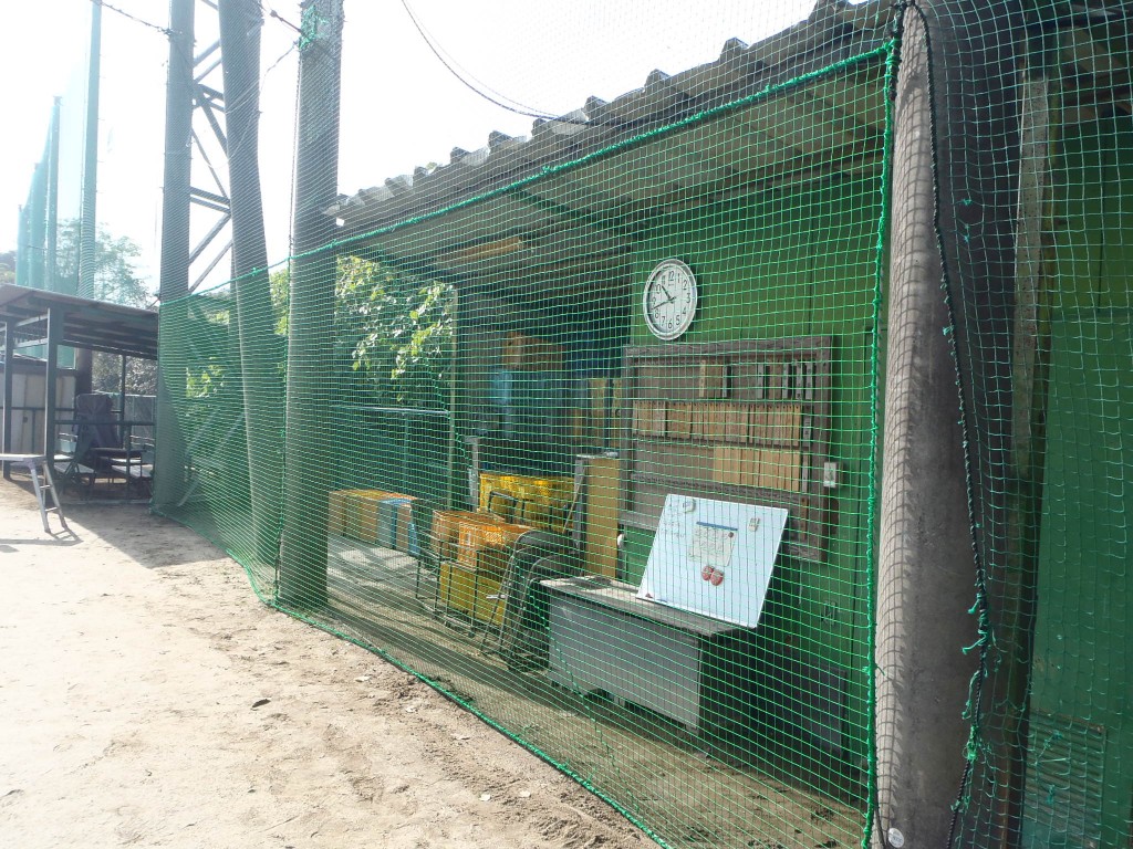 防球ネット補修工事