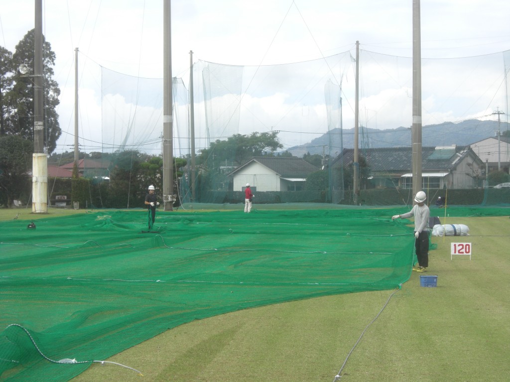 防球ネット張替工事