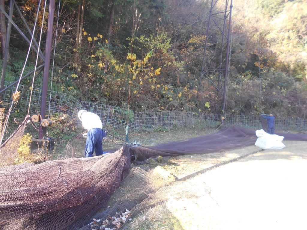 防球ネット張替工事