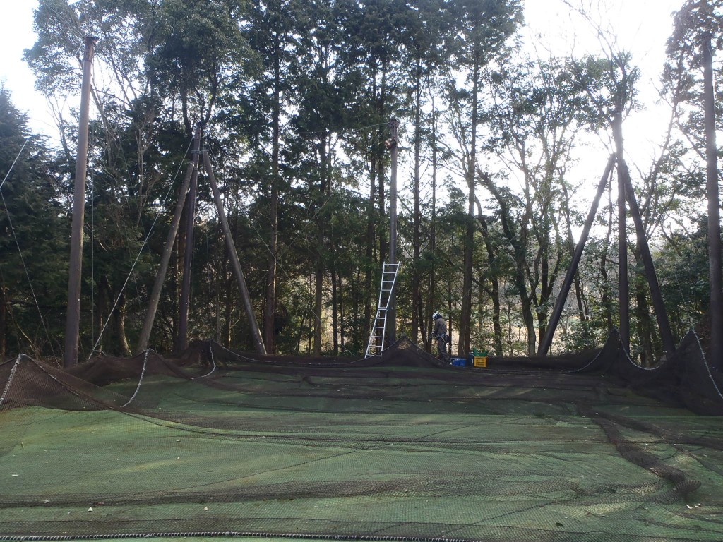 ウィンチ、ワイヤー交換工事