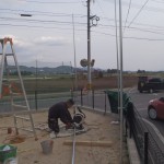 個人宅防球ネット設置工事