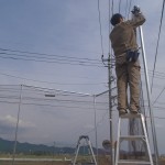 個人宅防球ネット設置工事