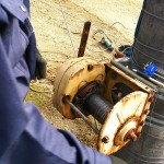 ワイヤー、滑車交換工事