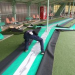 練習場打席人工芝設置工事