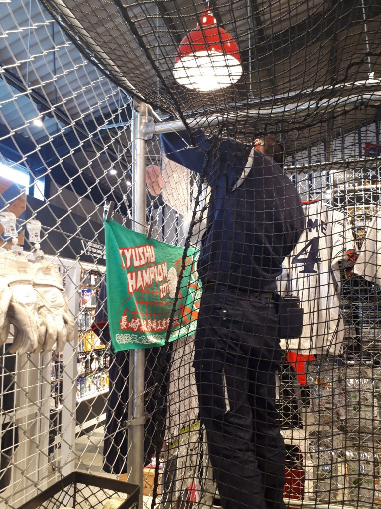 防球ネット増設工事