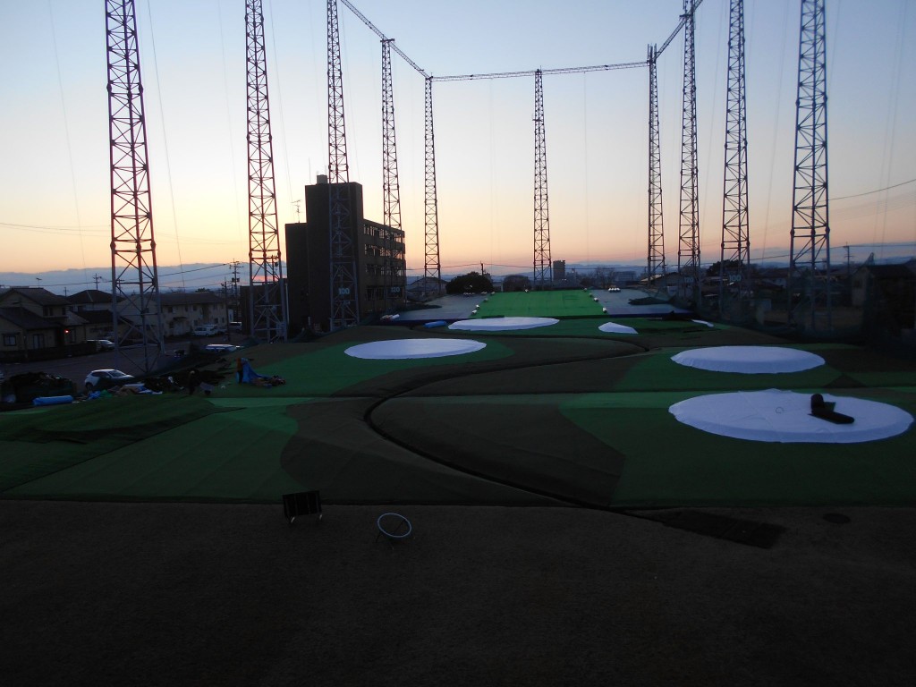 目標グリーン設置工事