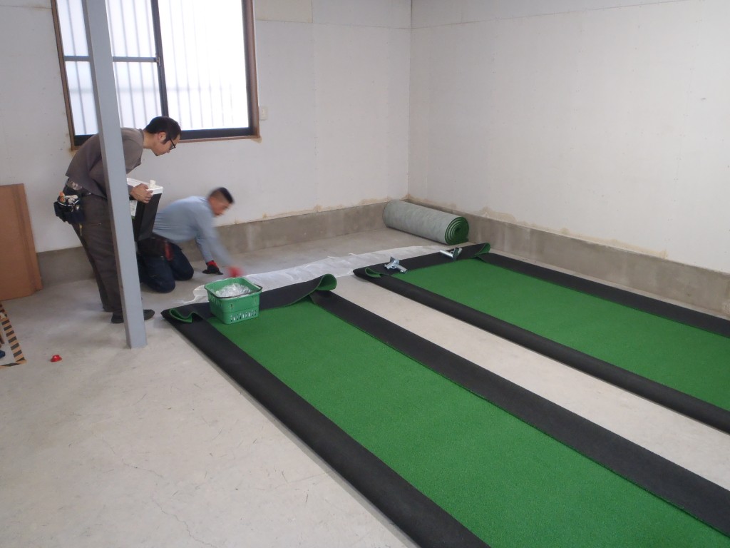 インドアゴルフネット新設工事