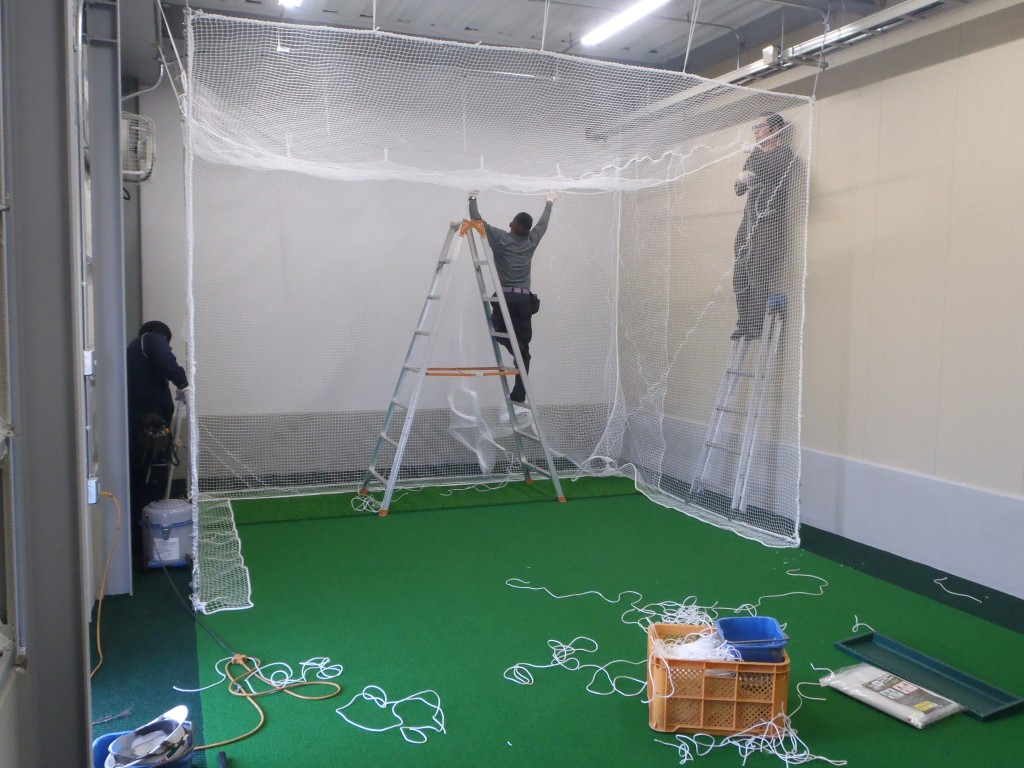 インドアゴルフ設置工事