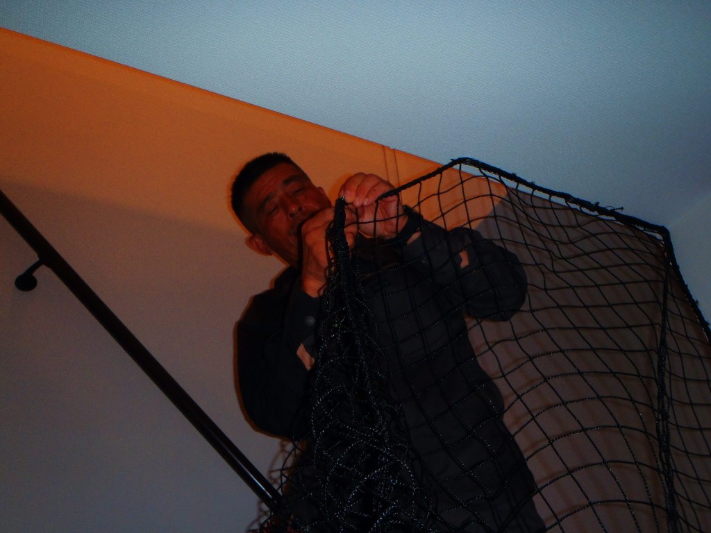 転落防止ネット設置工事